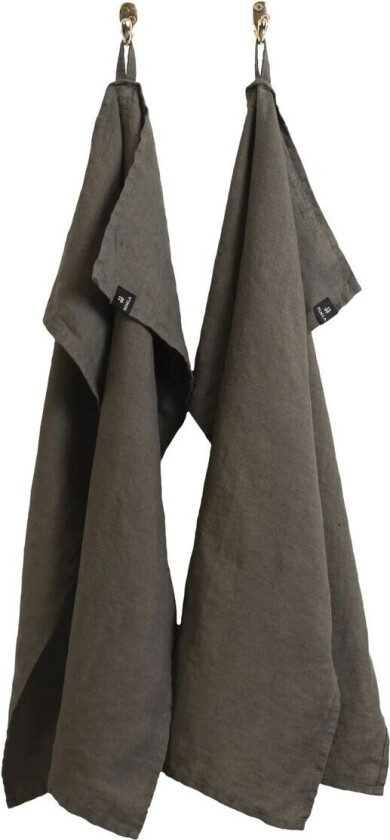 Bilde av Sunshine kjøkkenhåndkle 2-pakning Charcoal (mørk grå)