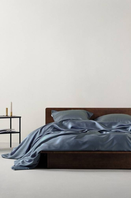 NOELA sengesett dobbeltseng Gråblå