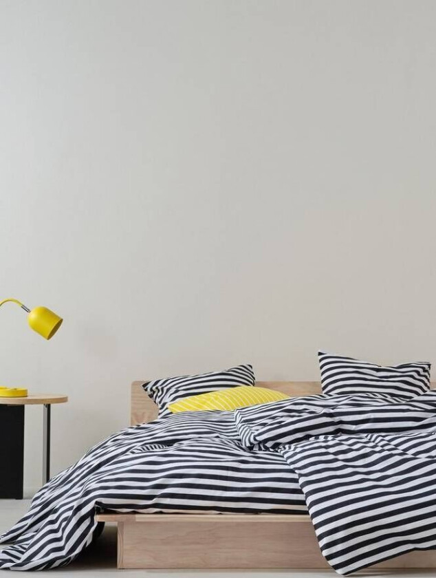 Bilde av sengesett enkeltseng Svart/hvit