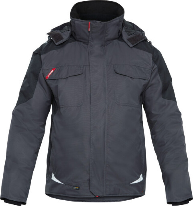 GALAXY pustende vinterjakke grå/svart, 1410, størrelse 3XL