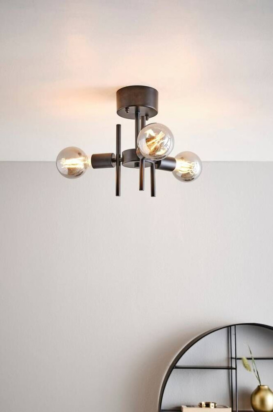 taklampe Black mdf / metall