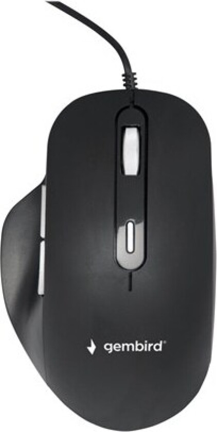 - mouse - USB 2.0 - black - Mus - Optisk - 6 - Svart