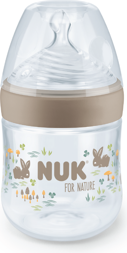 For Nature Temperature Control Bottle Silicone Tåteflaske, Beige, 150 ml
