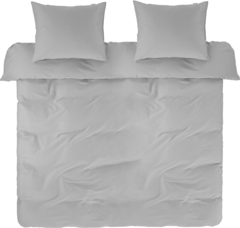 ZACK SATIN sengesett dobbeltseng - økologisk Grå