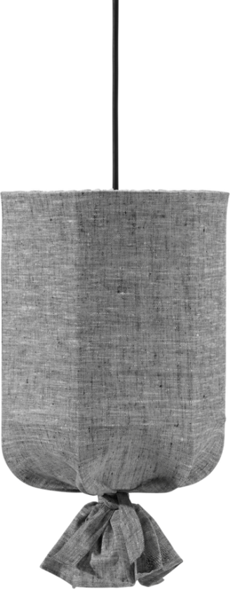 ROUND taklampe Outdoor 30 cm Grå/Svart