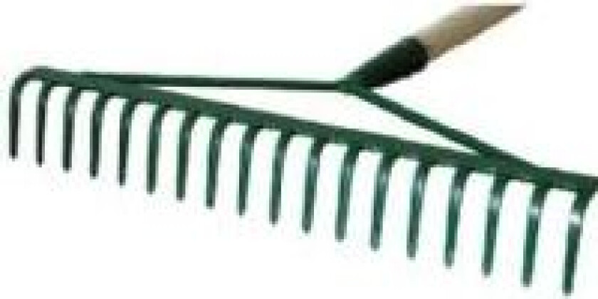 RAKE FLAT BAR MED STANG 18-TANN MED SKAFT 130cm