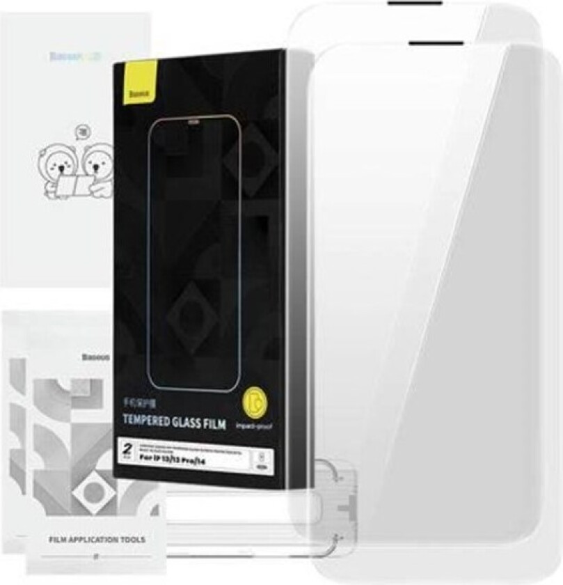 Tempered Glass Corning for iPhone 13/13 Pro/14 with built-in dust filter
