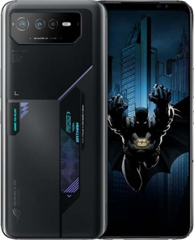 Asus ROG Phone 6 - Batman Edition - 5G smarttelefon - dobbelt-SIM - RAM 12 GB / Internminne 256 GB - OLED-display - 6.78" - 2448 x 1080 piksler (165