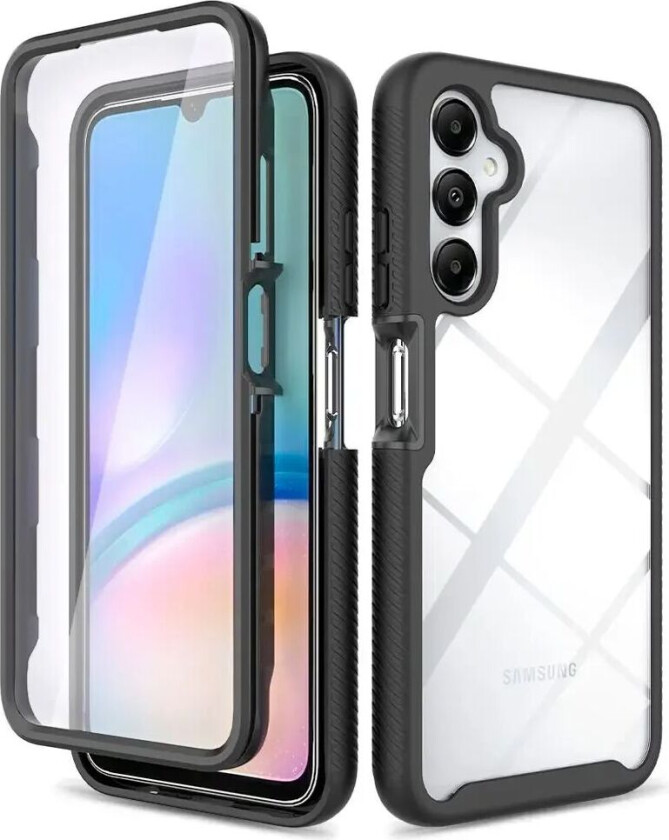 Tech-Protect Samsung Galaxy A05s Tech-Protect DEFENSE360 Deksel med Skjermbeskytter - Gjennomsiktig / Svart