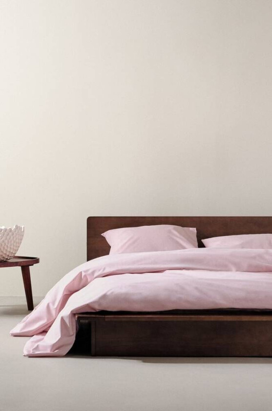 ZACK PERCALE sengesett dobbeltseng - økologisk Pudderrosa