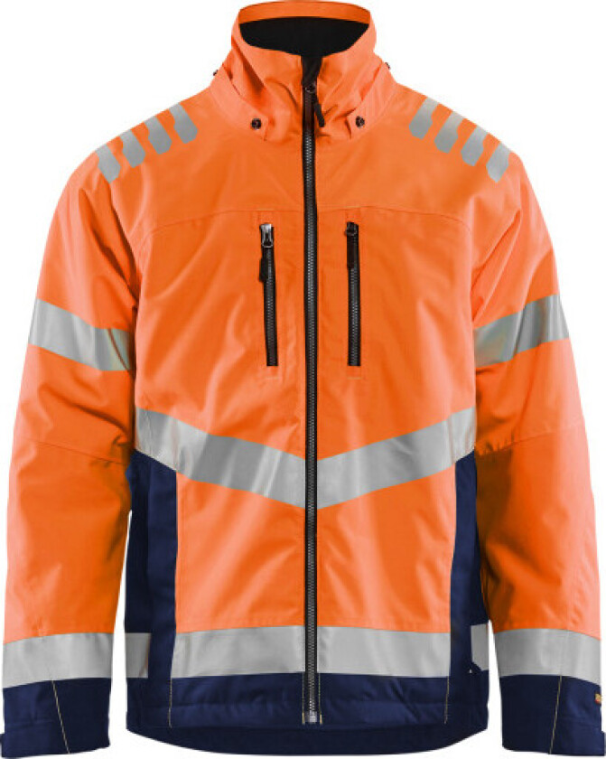 High vis oransje/marineblå 4xl