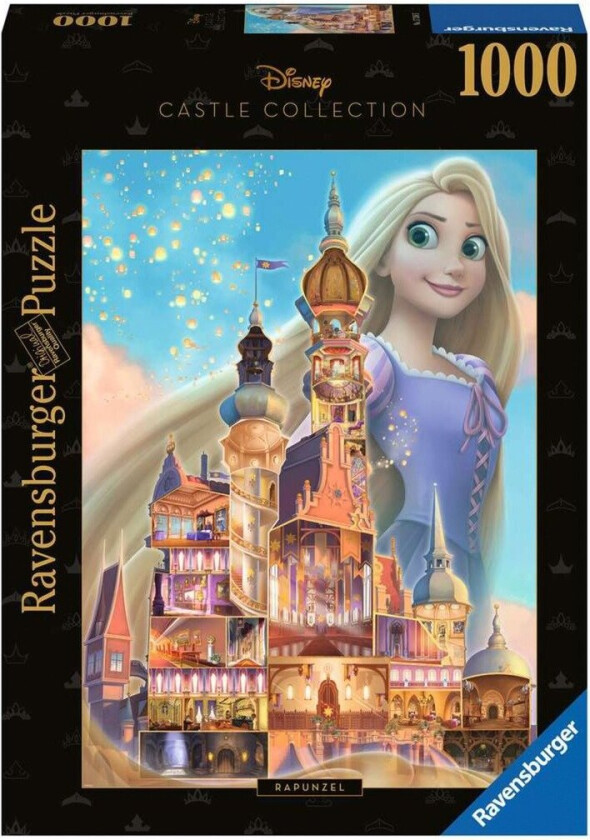 Puslespill 1000 Disney Rapunzel Slott