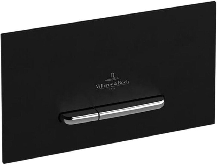 Bilde av V&B ViConnect vegghengt dobbel-flush plast matt sort / matt krom