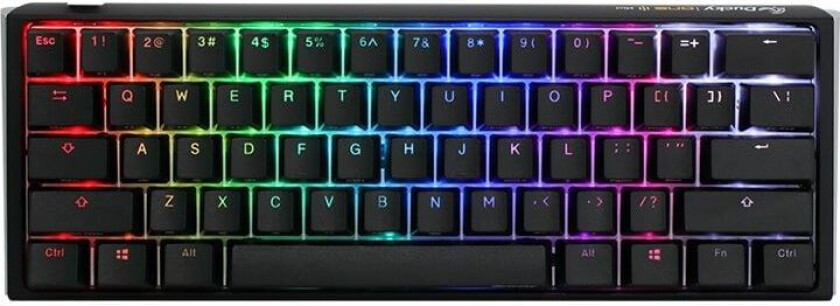 Ducky One 3 Classic Black/White Mini Gaming Tastatur, RGB LED - MX-Speed-Silver (DE)