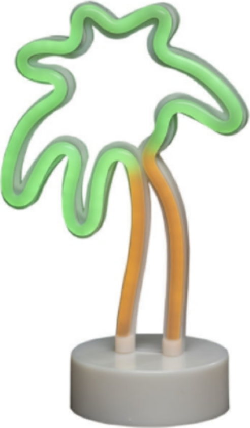 lysslange, grønn/gul palme