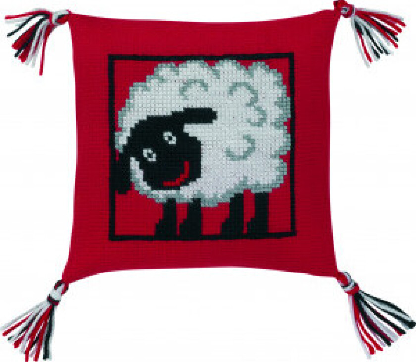 Â Permin Broderisett Pute Sau 28x28cm