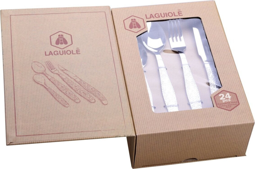 Bestikksett i Stål Med 24 Deler