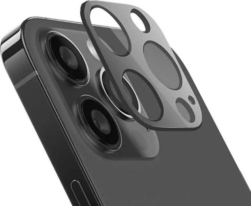 Holdit iPhone 15 Pro / 15 Pro Max Holdit Beskyttelsesglass for Kameralinser - Case-Friendly - Svart