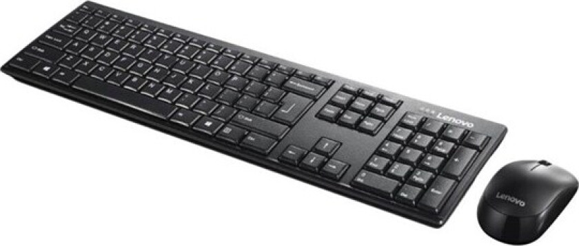 100 Wireless Combo - keyboard and mouse set - English - black - Tastatur & Mussett - Engelsk - Svart