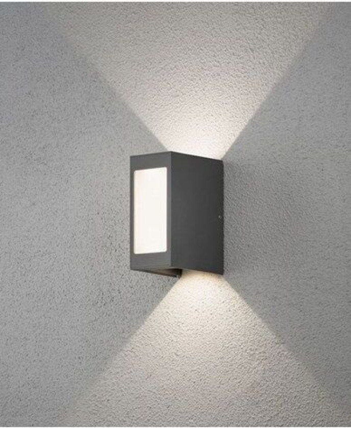 Cremona vegglampe opp/ned/fram 4x3W High Power LED grå. 7992-370