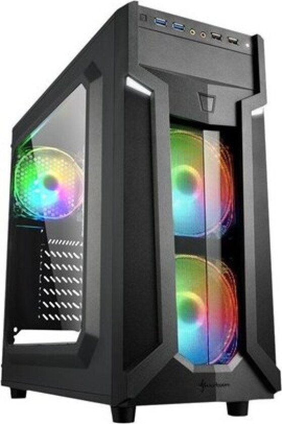 VG6-W RGB - mid tower - ATX - Kabinett - Tower - Svart