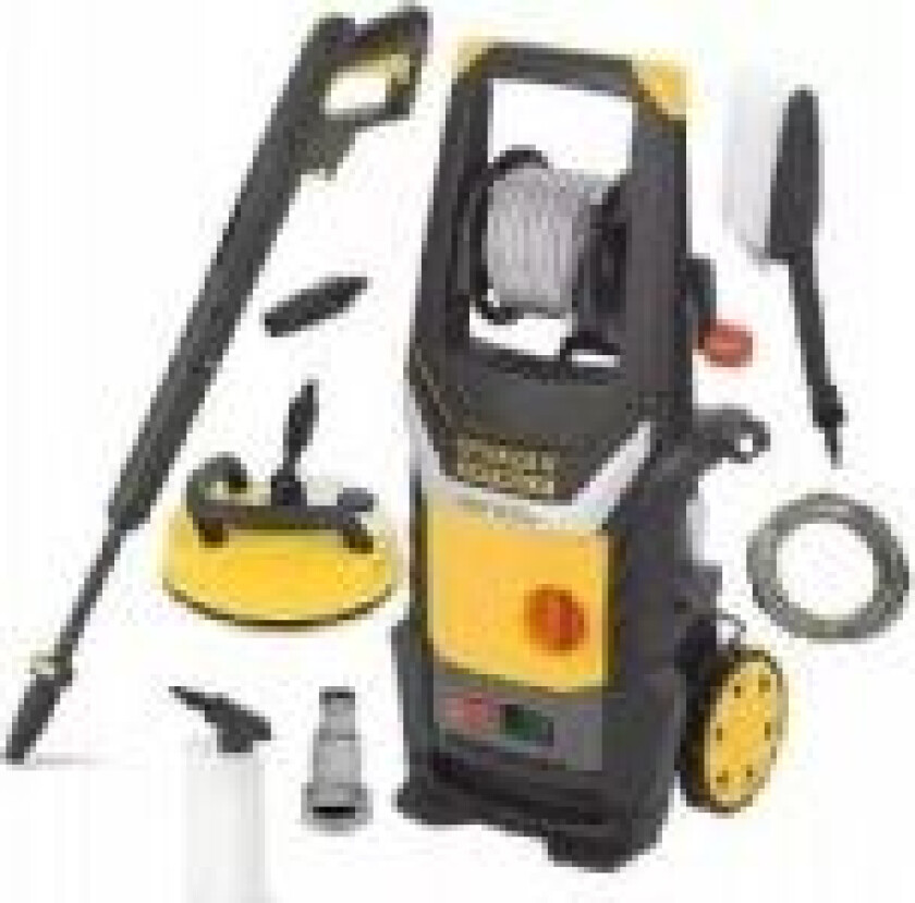 Stanley høytrykksvasker 2100w 145bar 450l/t tilbehør