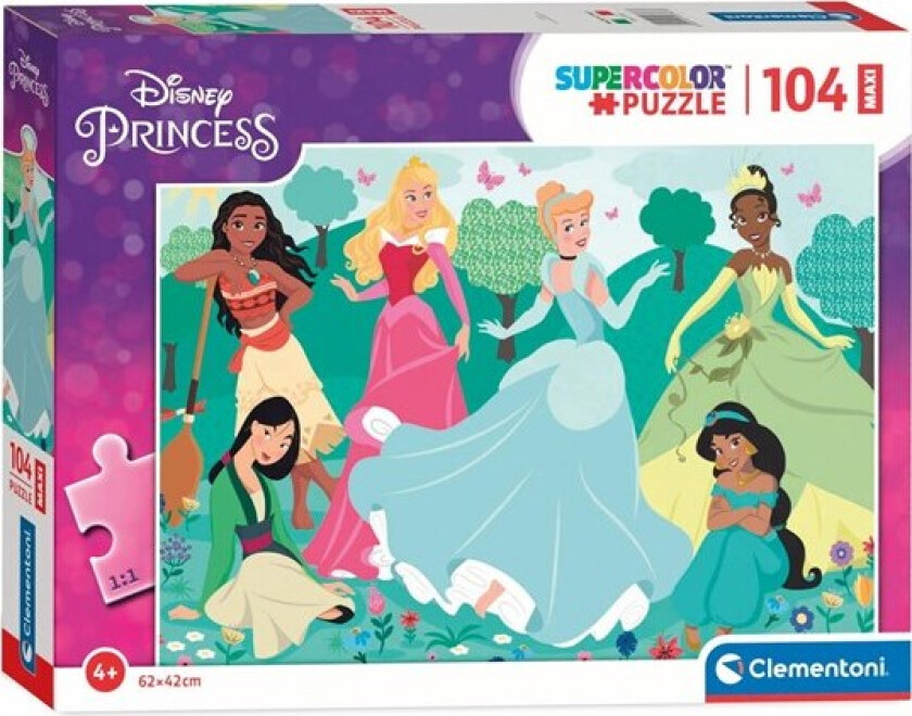 Maxi Puzzle Disney Princess 104st. Gulv