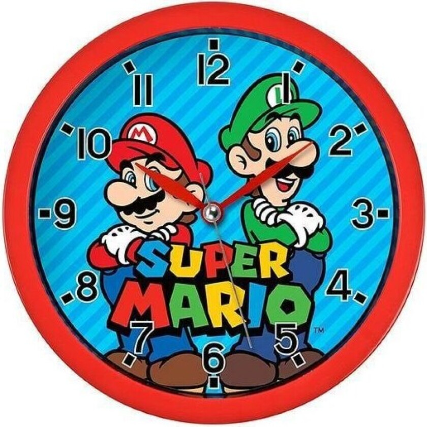 - Wall Clock Super Mario - Veggklokke