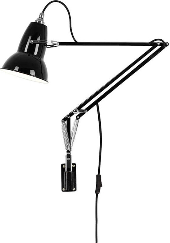 Original 1227 Lamp With Wall Bracket Jet Black