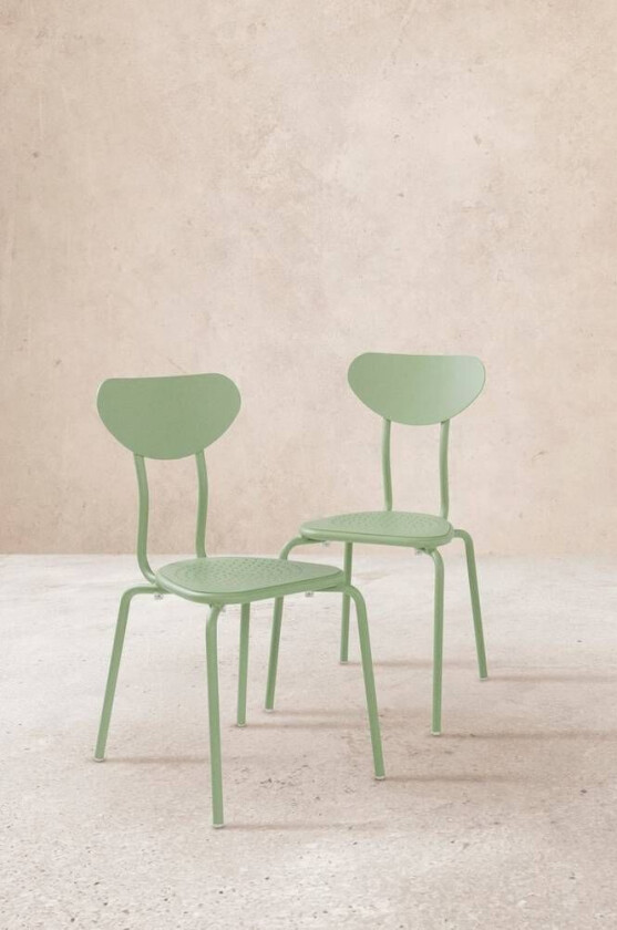 utestol 2-pk Mineral gray