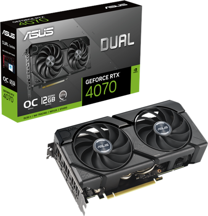 GeForce RTX 4060 Ti DUAL EVO OC - 8GB GDDR6 RAM - Grafikkort