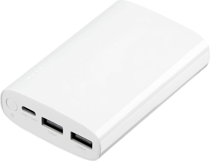 10050 mAh powerbank (hvit