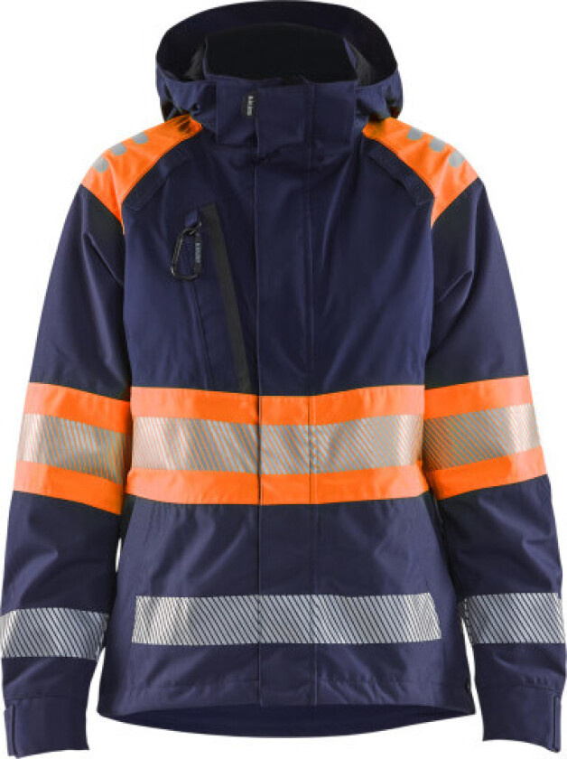 DAME HIGH VIS SKALJAKKE MARINE