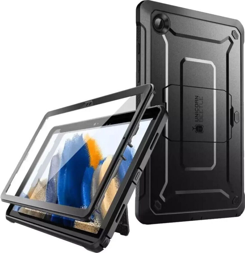 SUPCASE Samsung Galaxy Tab A8 10.5" (2021) Supcase Unicorn Beetle Pro Håndverker Deksel Med Skjermbeskytter - Svart