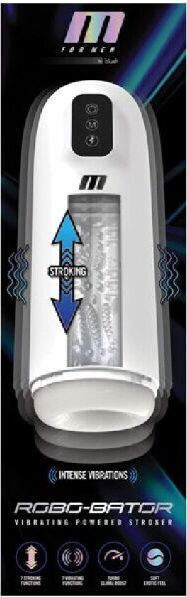 Robo-Bator Powered Vibrating Stroker Automatisk masturbatr