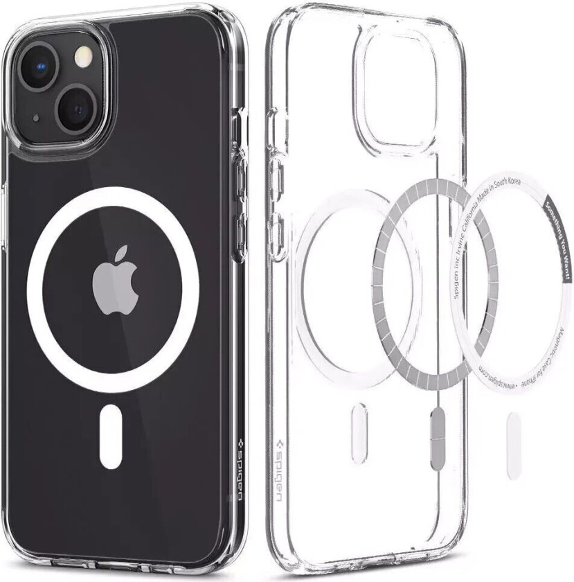 iPhone 13 Ultra Hybrid Deksel - MagSafe Kompatibel - Gjennomsiktig / Hvit