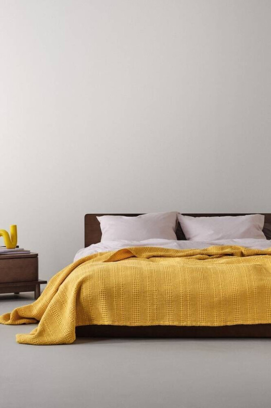 sengeteppe - enkeltseng Gul