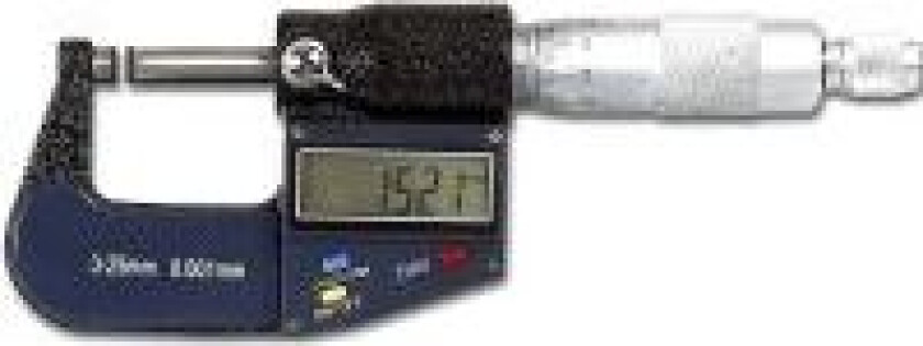 Pro-Line elektronisk mikrometer 0-25 mm, nøyaktighet 0,001 mm (20519)