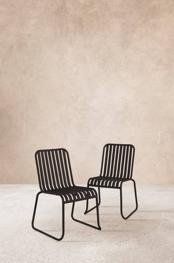 BELLEVILLE utestol 2-pk Svart fairbanks