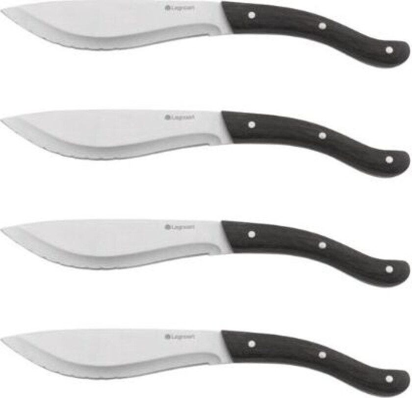 Tomahawk Steakkniver Sett - 4 Stk - Mørkt Skaft