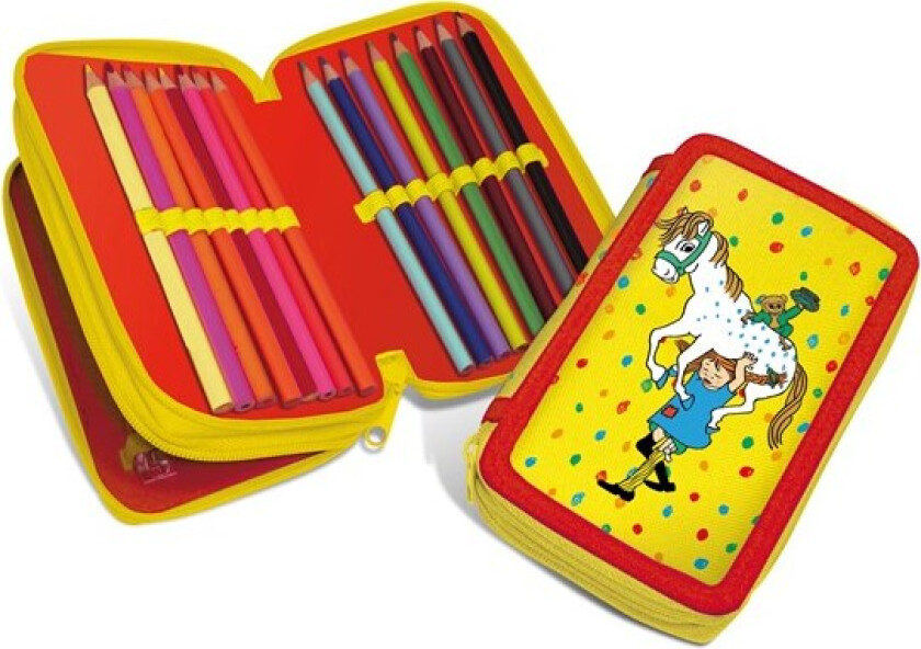 Pippi Filled double decker pencil case