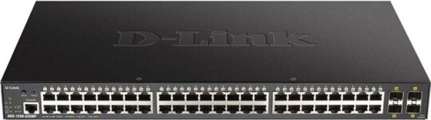 DGS 1250-52XMP 52-Port 10-Gigabit Smart Managed PoE Switch (370w)