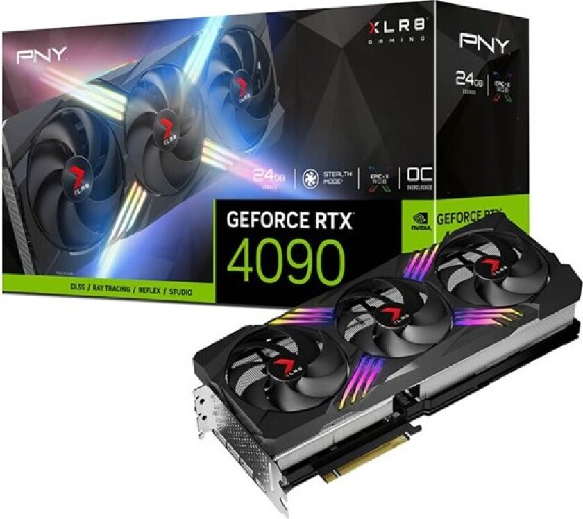 GeForce RTX 4090 XLR8 EPIC-X RGB Triple - 24GB GDDR6X RAM - Grafikkort