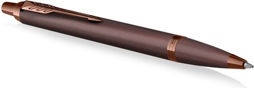 IM monokrom kulepenn | Burgundy finish og trims | Blått blekk | Middels punkt | Gaveeske