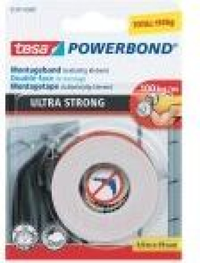 TESA Monteringstape tesa powerbond, 19 mm x 1,5 m