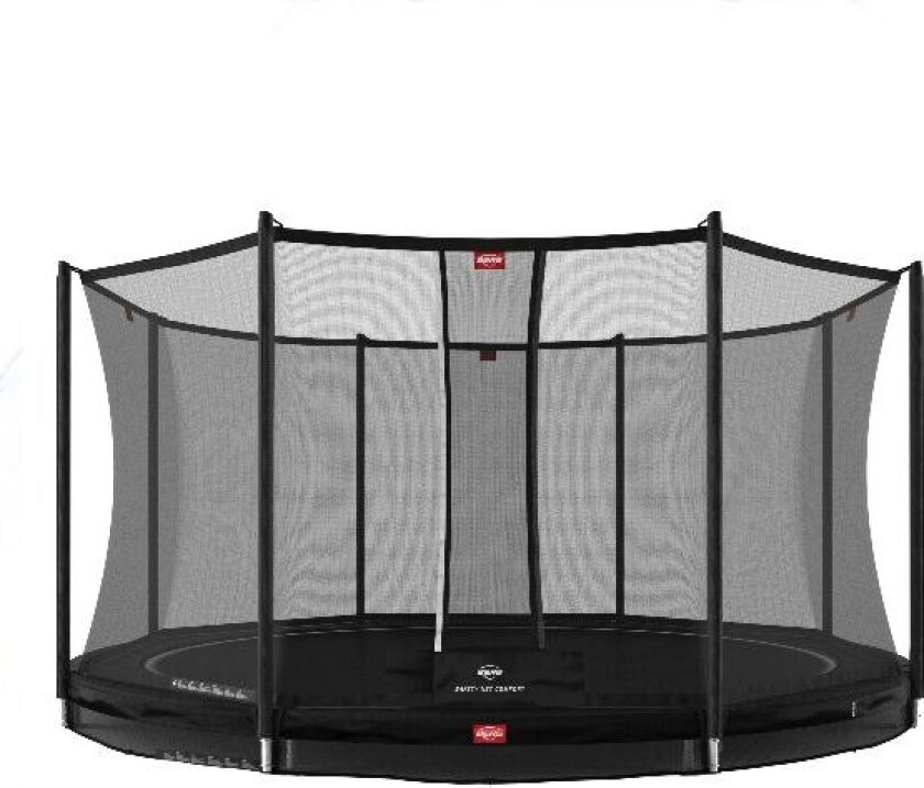 BERG Toys Berg Trampolinefavorit Inground 430 Sort Med Sikkerhetsnett Comfort 430 cm dia Sort