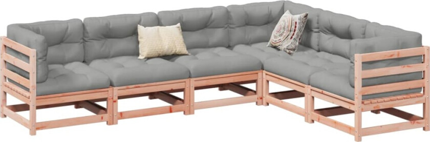 Hagesofasett 6 deler heltre douglasgran