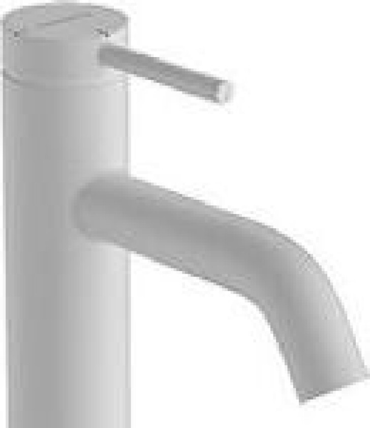 HG Tecturis S hv.armatur 80 - CoolStart m. løft-op bundvent., Mat hvid