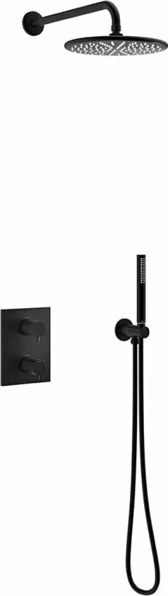 Bilde av Silhouet Takdusj for innbygging - Sort Matt