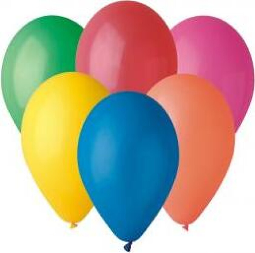 Ballong Pastell Flerfarget - 100 Stk. 25 Cm